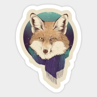 Winter Fox Sticker